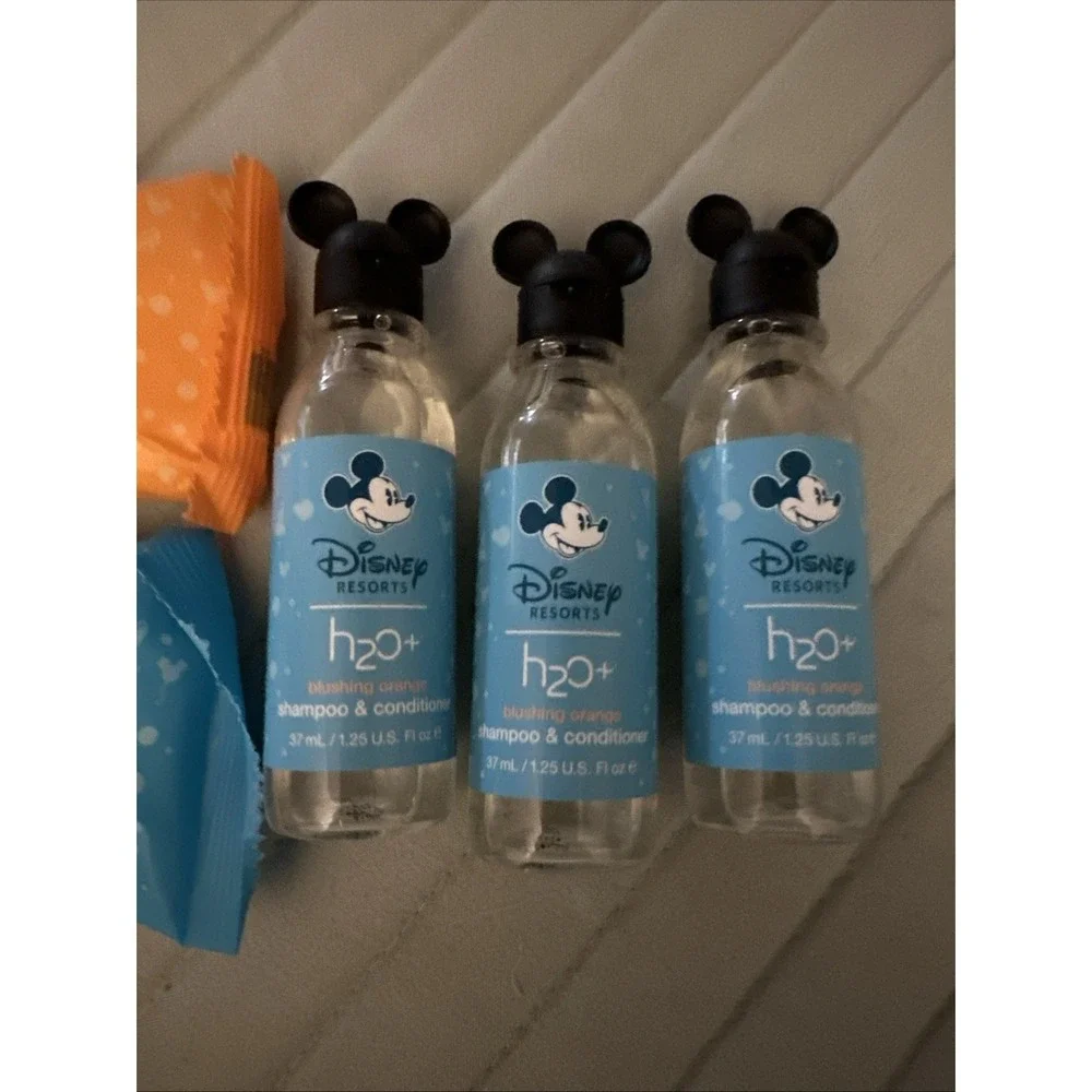 LOT OF 7‎ DISNEY RESORTS H2O+ BLUSHING ORANGE SOAPS/SHAMPOO/CONDITIONER